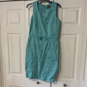 Taylor Teal Textured Midi Dress